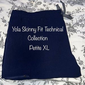 Figs Yola Skinny Fit Scrub Pants: Petite XL: Navy